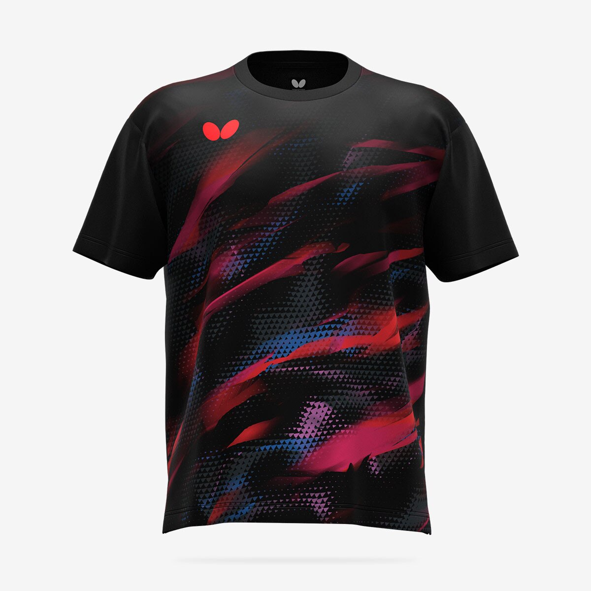 Butterfly Adross Table Tennis T-Shirt - Black - Front